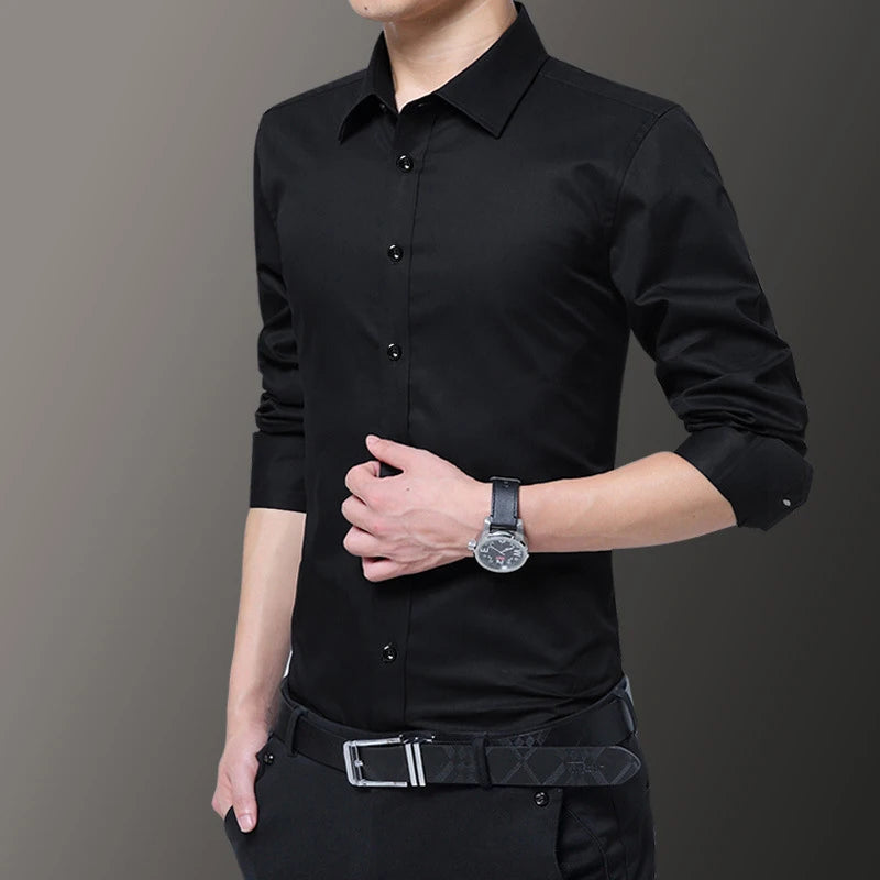 Camisa Social Masculina Slim Fit - Elegance