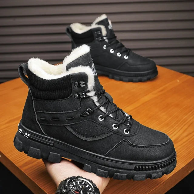 Bota Masculina de Inverno em Couro Legítimo - Fortaleza