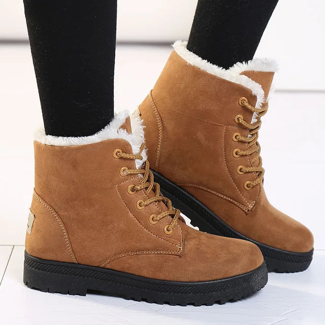 Bota Feminina de Inverno em Couro Legítimo - Flocus