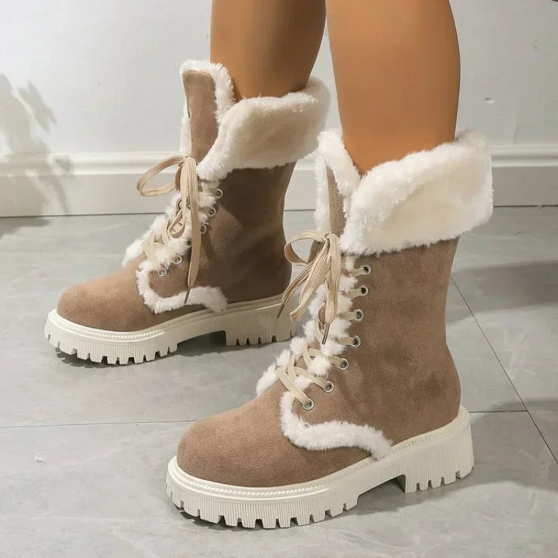 Bota Feminina de Inverno em Couro Legítimo - Invernal