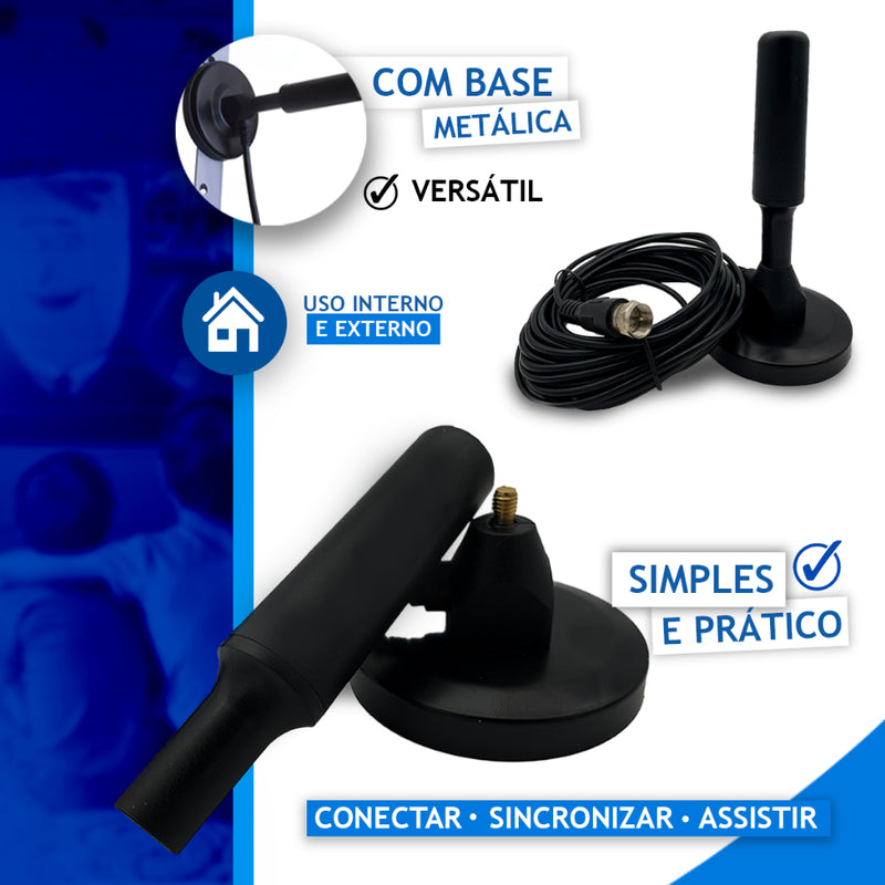 Kit Antena Tv Digital (interna/externa) Prova Agua - 5m Cabo