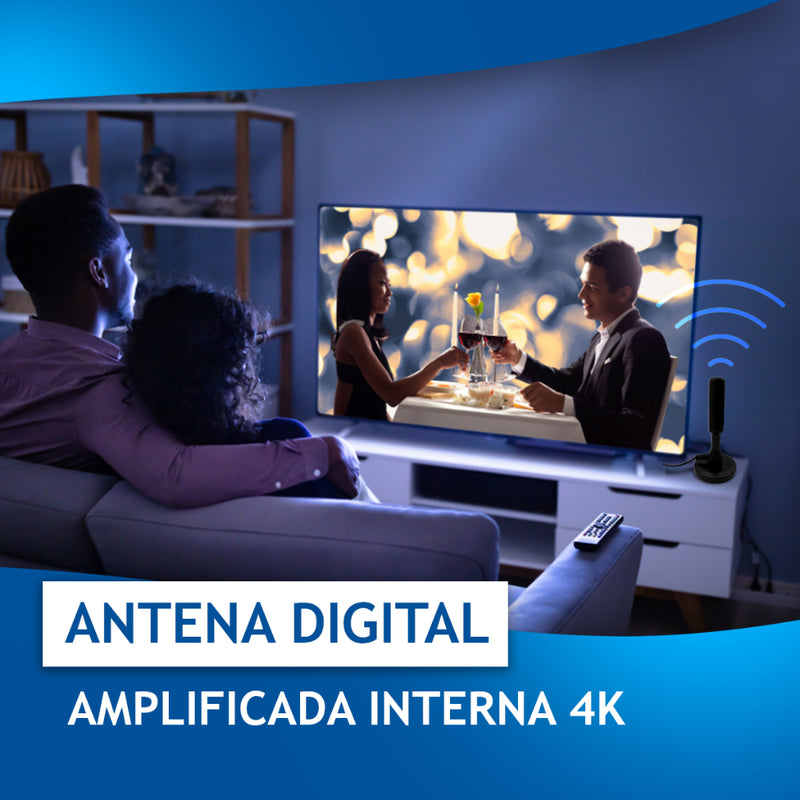 Kit Antena Tv Digital (interna/externa) Prova Agua - 5m Cabo