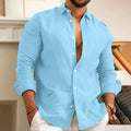 Camisa de Linho Masculina Lisa Premium