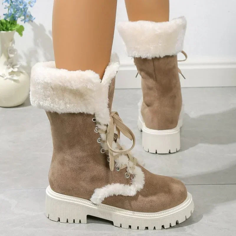 Bota Feminina de Inverno em Couro Legítimo - Invernal