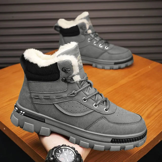 Bota Masculina de Inverno em Couro Legítimo - Fortaleza