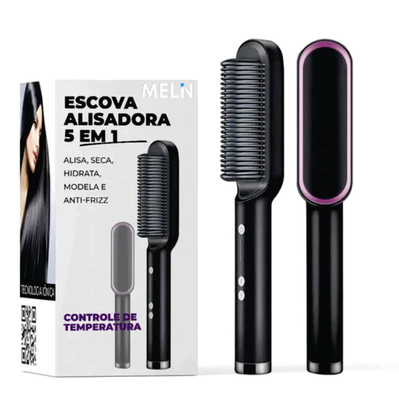 Escova Alisadora De Cabelos Bivolt 5 Em 1 MultiLin